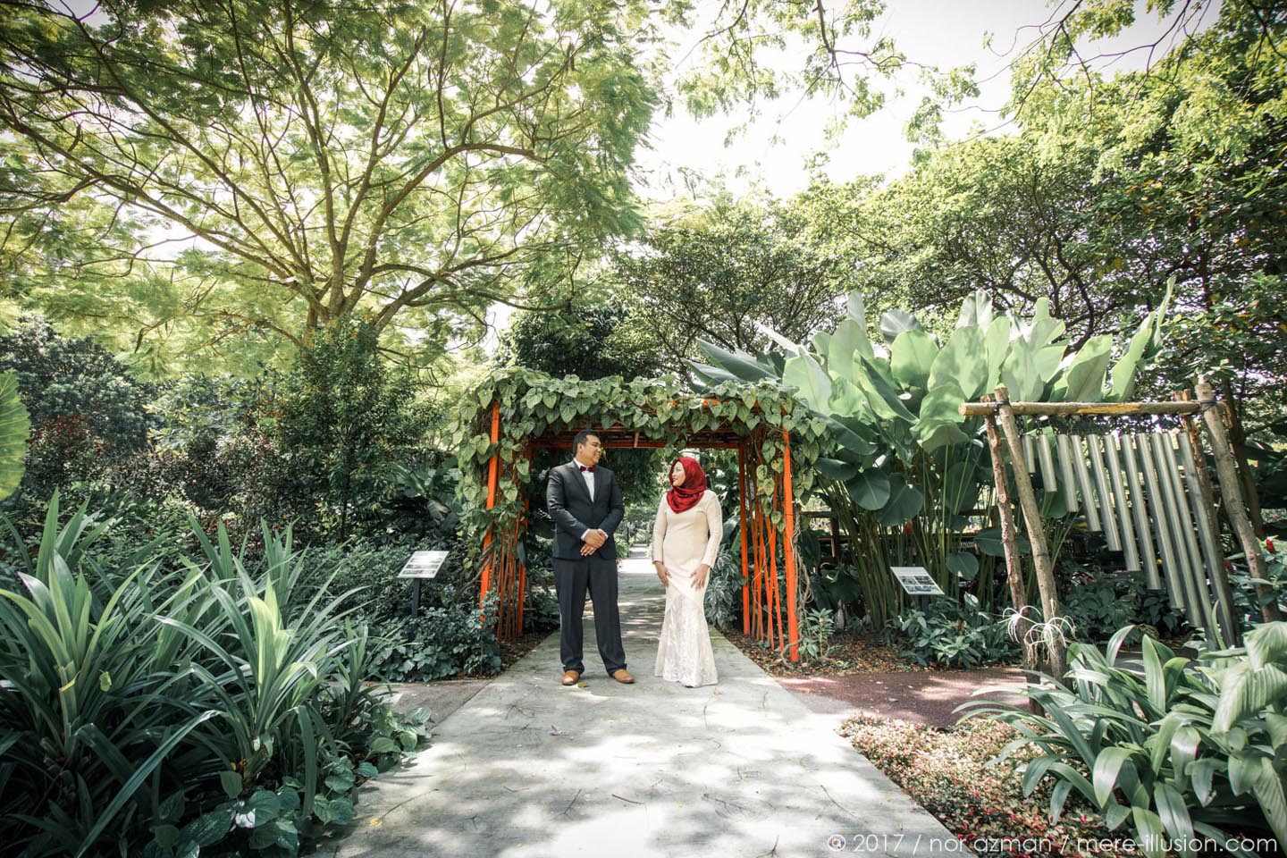Hort Park Singapore wedding shoot